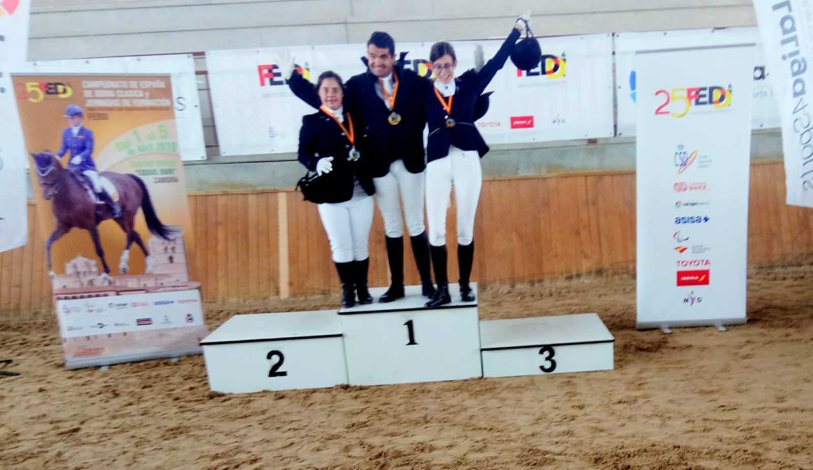 Los jinetes y amazonas navarro triunfan en el Campeonato de Espa&ntilde;a de Doma Cl&aacute;sica adaptada FEDDI